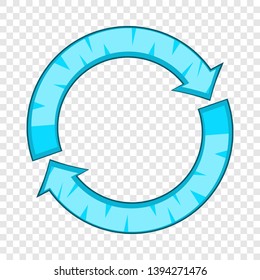 Refresh icon. Cartoon illustration of refresh vector icon for web design