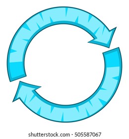 Refresh icon. Cartoon illustration of refresh vector icon for web design