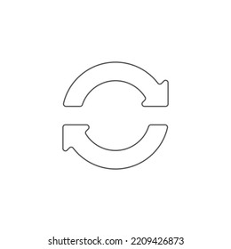 Icono de actualización, Icono de cambio, Ilustración vectorial de icono de Exchange Eps10