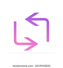 refresh icon, colored flat vector. modern and minimalist design.