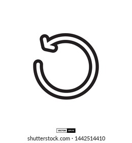 Refresh icon, design inspiration vector template for interface and any purpose