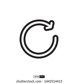 Refresh icon, design inspiration vector template for interface and any purpose