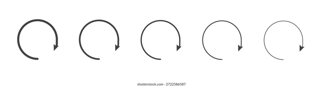 Refresh icon design, logo, app, UI. Vector illustration, EPS
