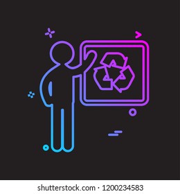 Refresh icon design vector