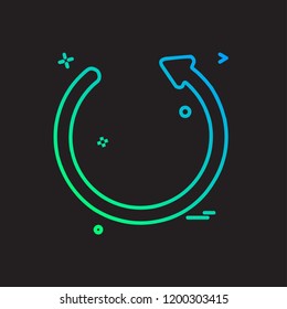 Refresh icon design vector