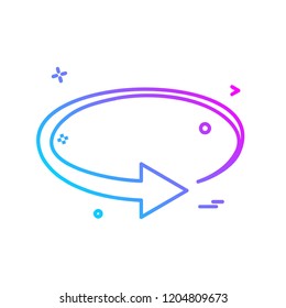 Refresh icon design vector