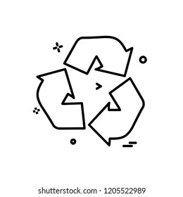 Refresh icon design vector