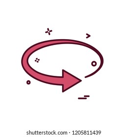 Refresh icon design vector