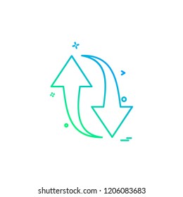 Refresh icon design vector