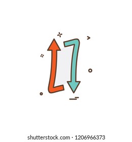 Refresh icon design vector