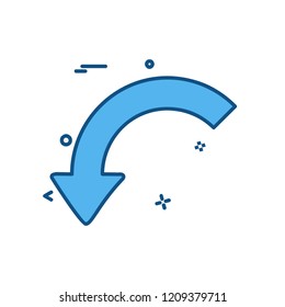 Refresh icon design vector