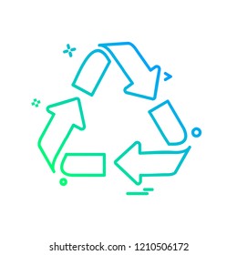 Refresh icon design vector