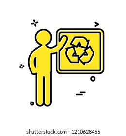 Refresh icon design vector