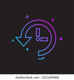 Refresh icon design vector