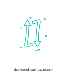 Refresh icon design vector