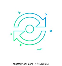 REfresh icon design vector \