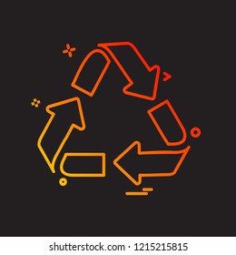 Refresh icon design vector