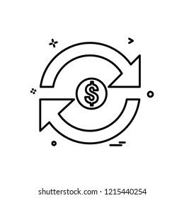 Refresh icon design vector