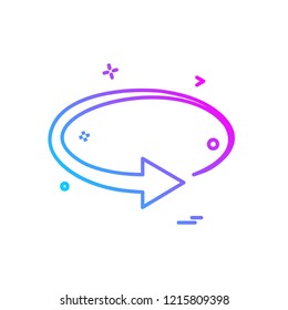 Refresh icon design vector