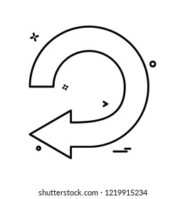 Refresh icon design vector