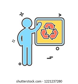Refresh icon design vector