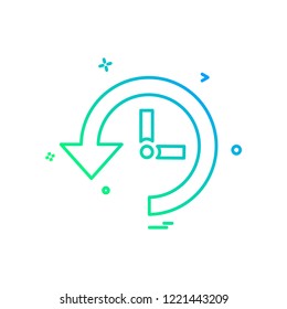 Refresh icon design vector