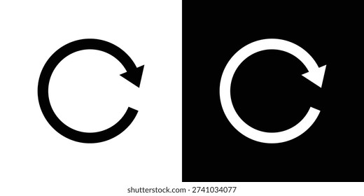 Refresh icon fill vectors set for ui.