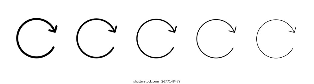 ícone Atualizar logotipo do conjunto de ilustrações plana