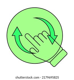 refresh icon in green color on white background