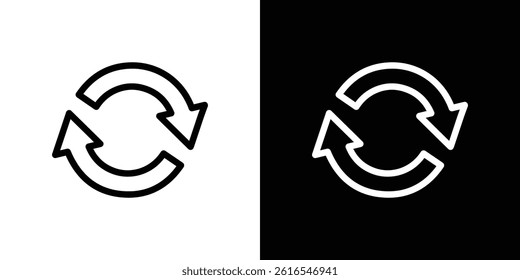 Refresh icon icons and symbol set. trendy illustration
