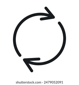 Refresh Icon Ideal for Updates and Reloading Content