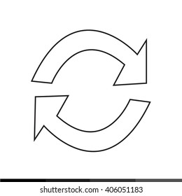 Refresh icon Illustration design