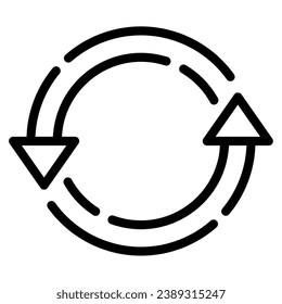 Refresh icon illustration for UIUX, web, app, infographic etc