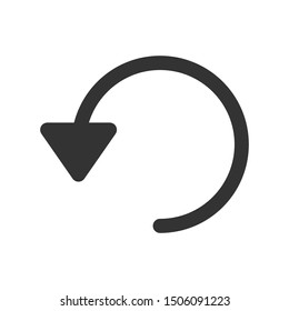 Refresh icon isolated on white background. Return symbol modern, simple, vector, icon for website design, mobile app, ui. Vector Illustration