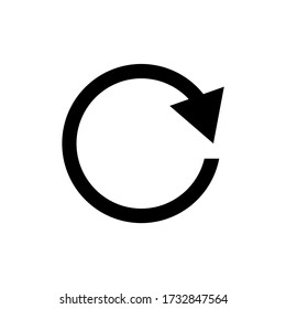 Refresh icon isolated on white background. Reload icon vector.