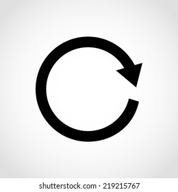 Refresh Icon Isolated on White Background