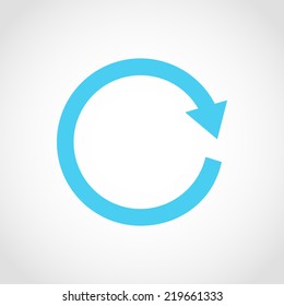 Refresh Icon Isolated on White Background