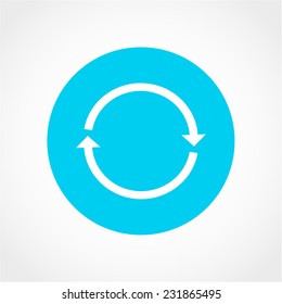 Refresh Icon Isolated on White Background