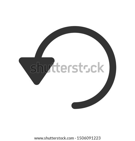 Refresh icon isolated on white background. Return symbol modern, simple, vector, icon for website design, mobile app, ui. Vector Illustration