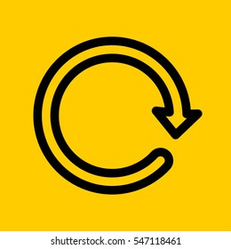refresh icon. isolated sign symbol