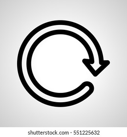 refresh icon. isolated sign symbol