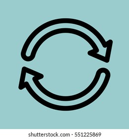 refresh icon. isolated sign symbol