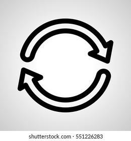 refresh icon. isolated sign symbol