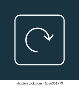 Refresh icon line symbol. Premium quality isolated rotate element in trendy style.