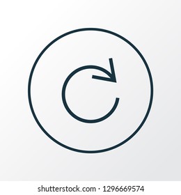 Refresh icon line symbol. Premium quality isolated reload element in trendy style.
