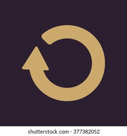 The refresh icon. Loading symbol. Flat Vector illustration