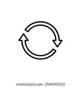 Refresh icon logo design. Reload sign and symbol. Update icon.