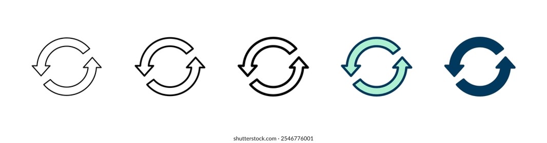 Atualizar design do logotipo do ícone. Recarregue o sinal e o símbolo. Ícone Atualizar.