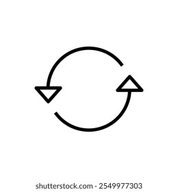 Atualizar design do logotipo do ícone. Recarregue o sinal e o símbolo. Ícone Atualizar.