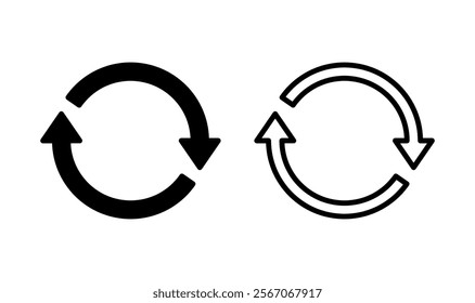 Refresh icon logo design. Reload sign and symbol. Update icon.